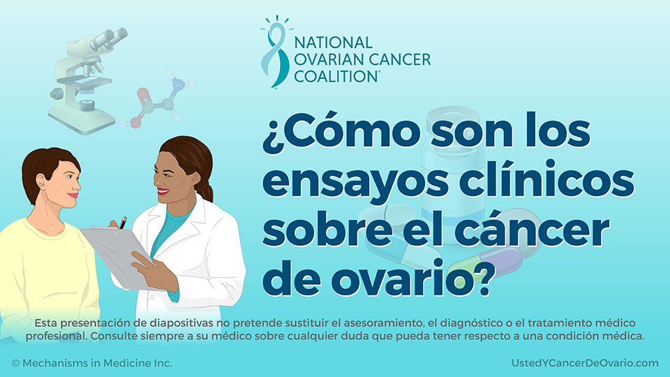 ¿Cómo son los ensayos clínicos sobre el cáncer de ovario?